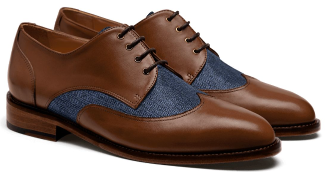 Two-tone oxford shoes
