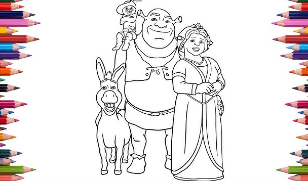 Printable Shrek Coloring Sheets 